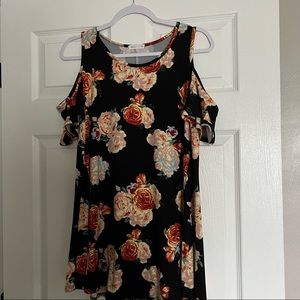 Reb & J Cold Shoulder Top